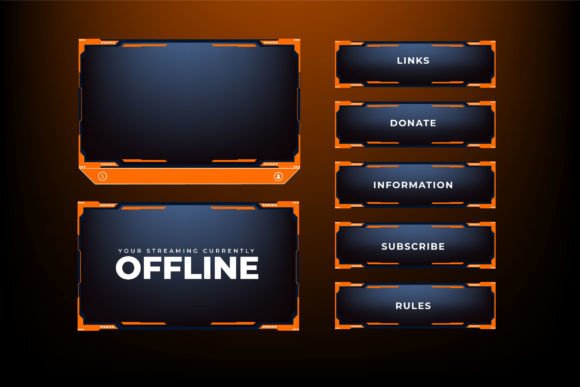 Download Streaming Overlay Screen Frame Vector - Screen Collection