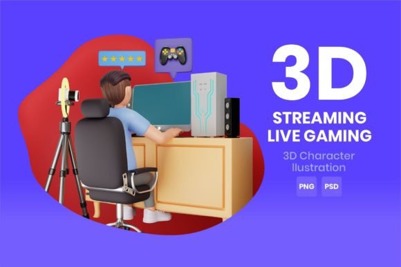 Download Streaming Live Gaming 3D Character - Live gaming Collection