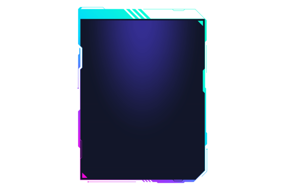 Download Futuristic Game Screen with Neon Black G - Screen Collection