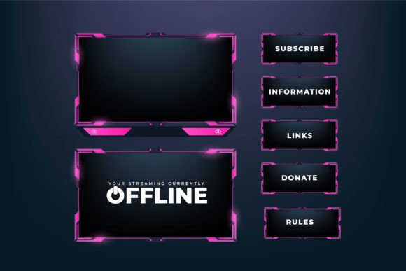 Download Live Gaming Screen Interface Template - Live gaming Collection