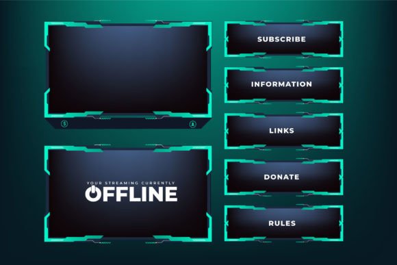 Download Futuristic Gaming Overlay Screen Panel - Screen Collection