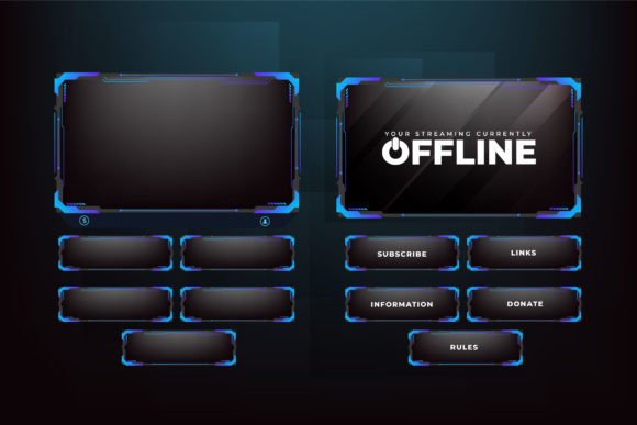 Download Live Gaming Panel Decoration Vector - Live gaming Collection