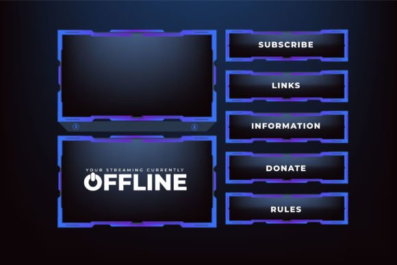 Download Online Gaming Screen Panel Vector Design - Screen Collection