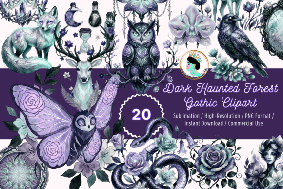 Download Dark Academia Gothic Clipart PNG Bundle - Gothic Collection