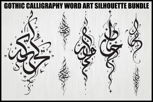 Download Gothic Tribal Calligraphy Bundle - Gothic Collection