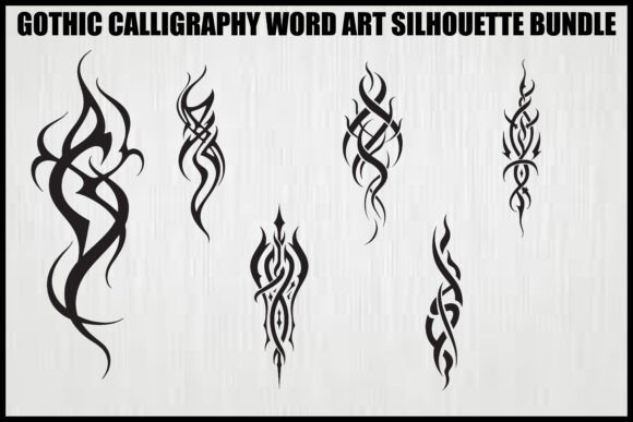 Download Gothic Tribal Calligraphy Bundle - Gothic Collection