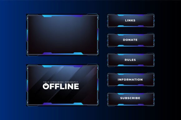 Download Modern Streaming Screen Panel Vector - Screen Collection