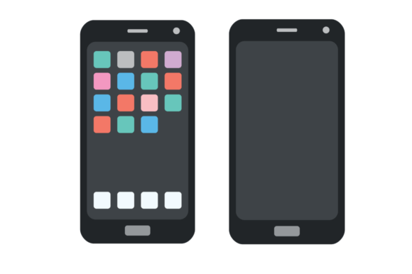 Download Emoji 2 Smart Device Dark Empty Screen - Screen Collection