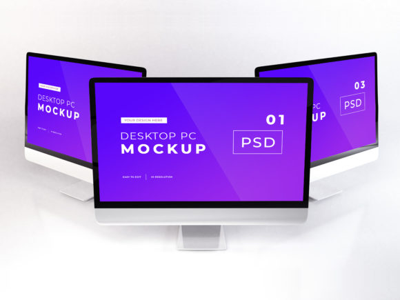 Download Realistic Apple IMac PC Mockup Photoshop - Realistic Collection