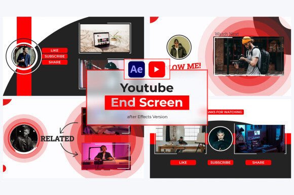 Download Youtube End Screen | After Effects - Screen Collection