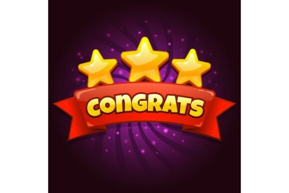 Download Congratulations Game Screen. Golden - Screen Collection