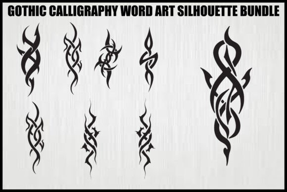 Download Gothic Tribal Calligraphy Bundle - Gothic Collection