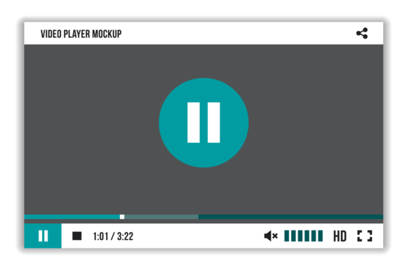 Download Video Pause Screen Interface. Media App - Screen Collection