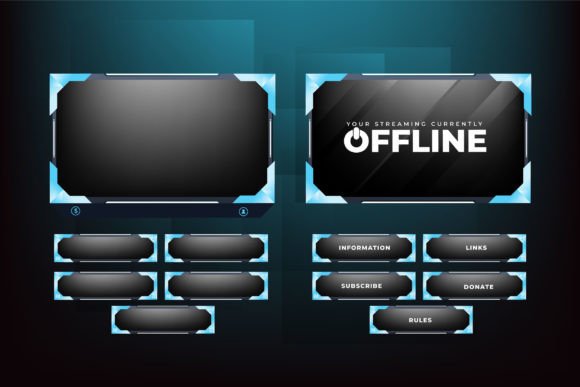 Download Live Gaming Overlay Vector Template - Live gaming Collection